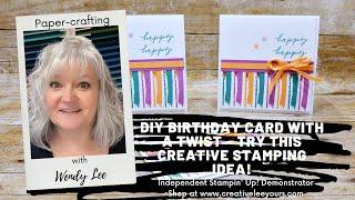 DIY Birthday Card with a Twist – Try This Creative Stamping Idea!