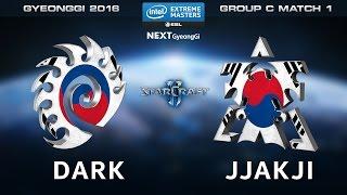 StarCraft 2 - Dark vs. jjakji [ZvT] - Group C Match 1 - IEM Gyeonggi 2016