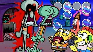 Friday Night Funkin but SQUIDWARD IS THE NEW TRICKY... FNF Mods #45