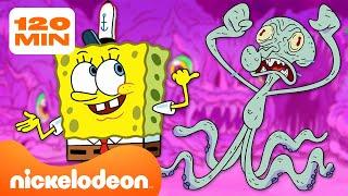 Губка Боб | Монстры в Бикини Боттом! | 2-часовая подборка | Nickelodeon Cyrillic