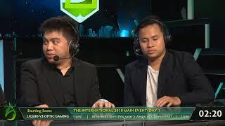 Team Liquid vs Optic Gaming Game 1 - Sanduguan - TI8 Main Event Day 1 #LAKADMATATAG