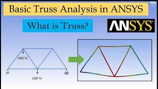 Basic Truss Analysis using ANSYS workbench | Static Truss Analysis