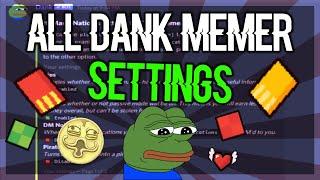 All Dank Memer Discord Secret Setting Commands