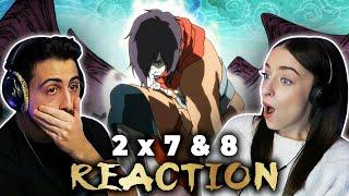 THE FIRST AVATAR! *THE LEGEND OF KORRA* 2x7-2x8 REACTION!