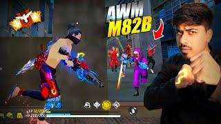 FREEFIRE " SNIPER CHALLENGE "  Solo vs Squad AWM + M82B = 19 Kills OP -Garena free fire #freefire