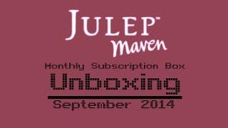 Julep Maven September 2014 Unboxing + First Impressions - FamiGami