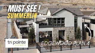 Amazing New Home Summerlin! Tour Plan 4 at Edgewood  Tri Pointe Homes | Las Vegas New Construction