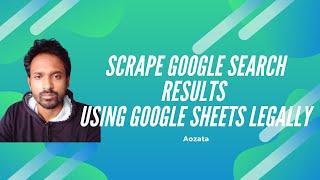 How to scrape google search results legally