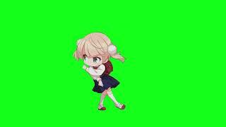 Loli Shigure Ui green screen