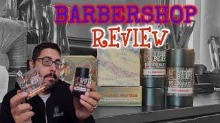 SUDSY BEAR BARBERSHOP SOAP AND DEODORANT REVIEW!!