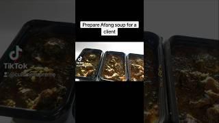 From Pot to Package: 3 Litres of Rich Afang Soup with Oatmeal Swallow!  #soup