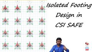 Isolated Foundation Design in CSI SAFE