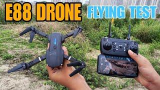 E88 4K Dual Camera Drone Flying | E88 Pro Camera Drone Flying Test