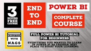 [[ 2.5 HOURS ]] Power BI Complete Tutorial - Beginner to Pro - End to End