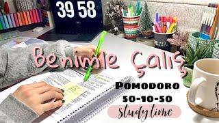 Late Night Study With Me ️| Pomodoro 50-10-50 | Medical Student‍️