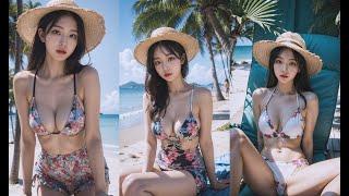 [4k AI 룩북] 트로피칼 파라다이스 여행/a trip to Tropical Paradise LOOKBOOK