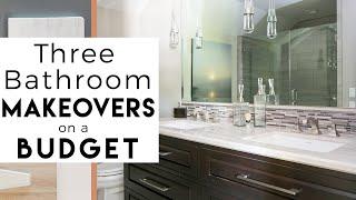 3 Bathroom Makeovers | Interior Design