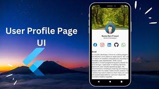 How to Design Profile Page in Flutter || Profile Page UI In Flutter