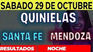 Resultados Quinielas Nocturna de Santa Fe y Mendoza, Sábado 29 de Octubre