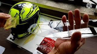 HJC anti-fog lens installation on HJC  helmet