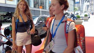 Iva Jovic  arriving for US Open @ New York 26 août 2024