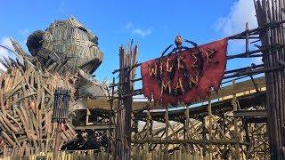 Alton Towers Wicker Man Off Ride & Queue-line Walkthrough