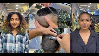 After Getting Headshave Again She Came For Clean Shave | Slaying with her Bald Look | Headshave 2024