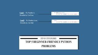 Top 5 Beginner-Friendly Python Problems | Step-by-Step Explanation