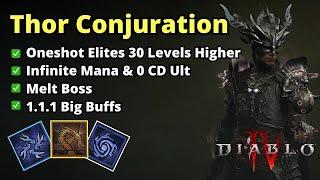 Perfected S Tier Thor Lightning Conjuration Ultimate Guide - Diablo 4 Season 1 1.1.1