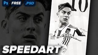 FOOTBALL WALLPAPER WITH PAULO DYBALA | FREE .PSD | SPEEDART #36