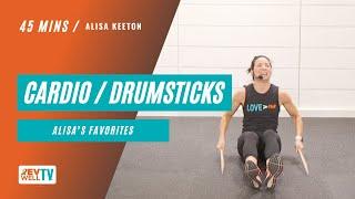 45-Mins CARDIO AND DRUMSTICKS WORKOUT w/ Alisa Keeton, founder of Revelation Wellness