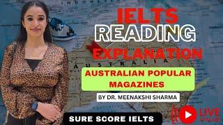 IELTS READING | Australian popular magazines | #surescore | best way to solve IELTS Reading