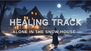 Healing DDu's a small cabin in the snowy forest | Relaxing Deep Sleep Sounds | 8hours |