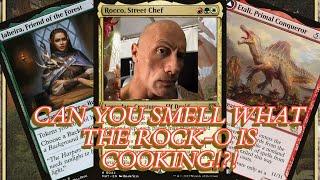 Rocco, Street Chef is the Naya Prosper!!! crazy powerful +1/+1 counter cast from exile commander!!!