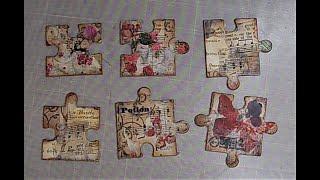 Build Your Stash / Part 1 Puzzle Pieces Altered PaperClips / Tutorial / 2021