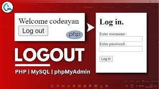 LOGOUT using PHP | codeayan