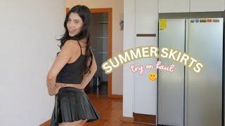 can I wear these mini skirts OUTSIDE? ‍️ (try on)