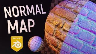 Карта нормалей (Normal map) в Blender 2.9