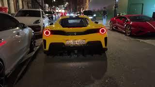 Straight piped Ferrari 488 Pista Acceleration Exhaust sound Ryft