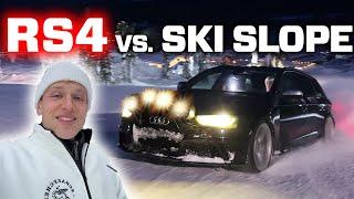 AUDI RS4 B8 QUATTRO VS. SKISLOPE + WORST (BEST) RECOVERY MISSION EVER