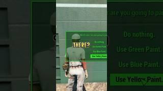 Will Blue Or Yellow Paint Suit For Diamond City Wall?  Fallout 4 Exploration