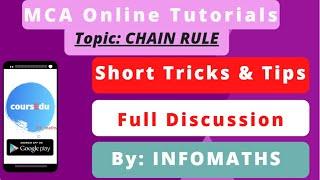 MCA Quant Chain Rule Explained | MCA Online video Tutorials | Clear the Basics, Prepare from home