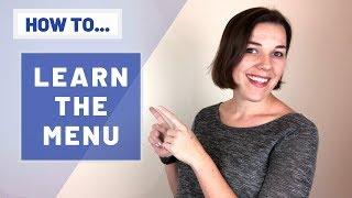 How to learn the Menu?! Tips for how to be a good server