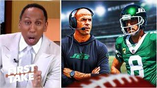 FIRST TAKE | Stephen A. STRONG REACT to Aaron Rodgers says he "blindsided" by Robert Saleh's firing