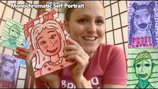 Monochromatic Self Portrait (Mrs Brown • Art ®)