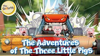 The Adventures of The Three Little Pigs I Big Bad Wolf I 3 Little Pigs Musical Story I The Teolets