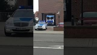 [3× Gepanzerte S-Klasse] Werttransport der Bundesbank mit Polizei Begleitung #Polizei #osnabrück