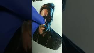 DIBUJANDO TERMINATOR - DRAWING TERMINATOR   #drawing #terminator #short