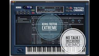 Korg Triton Extreme | Sounds Walkthrough No Talk | Korg VST Synthesizer