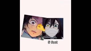 Tall vs short ppl #demonslayer #sanemi #obanai #tanjiro
